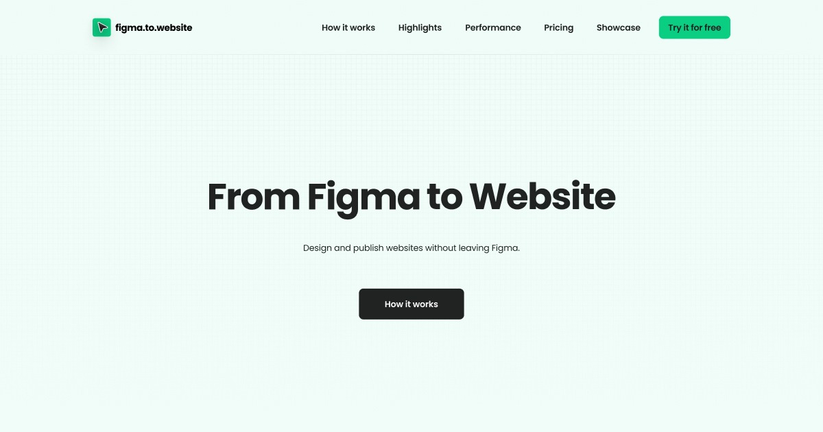 Design and deploy websites without leaving Figma