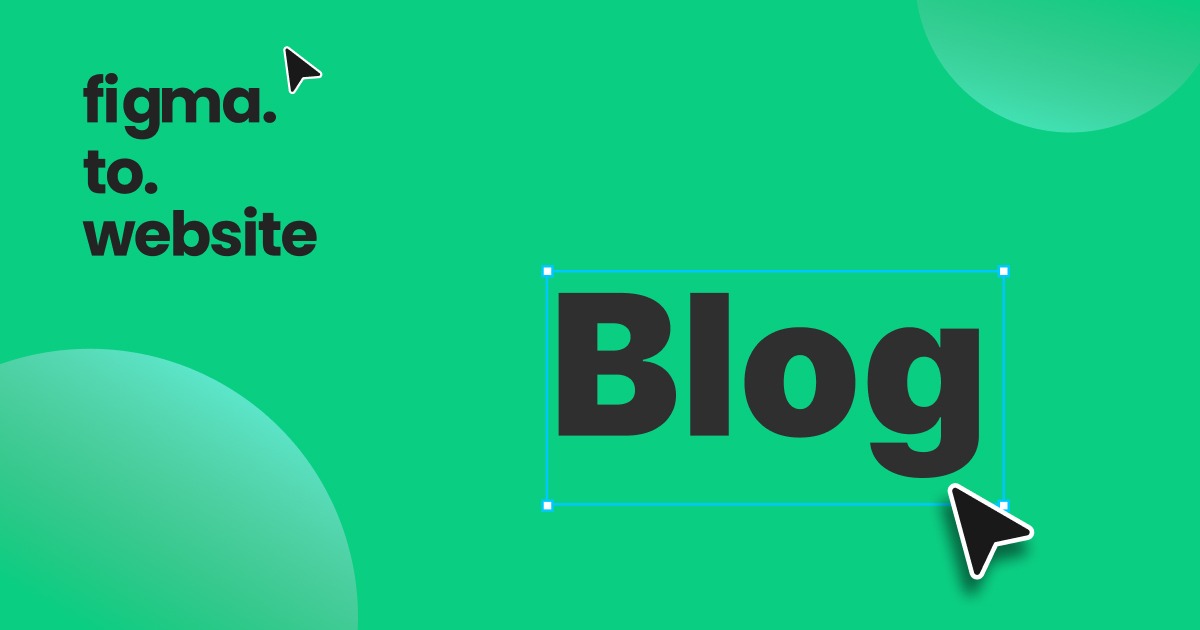 Figma to website blog